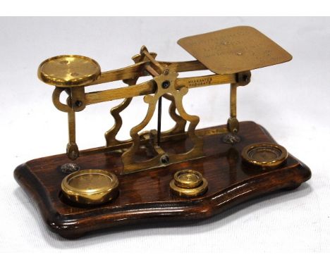 Serpentine beech set of postal scales