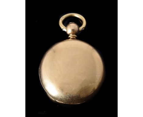 A VICTORIAN 18 CARAT GOLD SOVEREIGN CASE, POSSIBLY THOMAS JOHNSON LONDON 1884the polished case with internal sprung coin tray