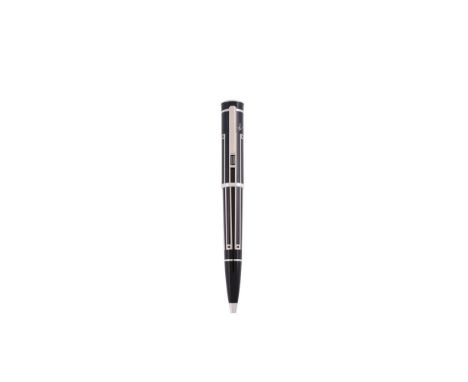 MONTBLANC, WRITERS EDITION, THOMAS MANN A LIMITED EDITION BALLPOINT PEN, NO. 02930/15000, CIRCA 2009Cap and Barrel: with blac