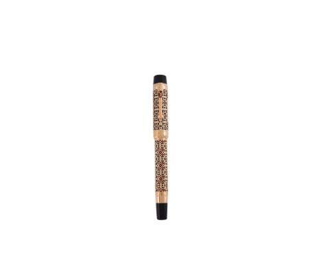 MONTBLANC, PATRON OF ARTS SERIES 4810, SEMIRAMISA LIMITED EDITION FOUNTAIN PEN, NO. 3267/4810, CIRCA 1996Cap and Barrel: blac