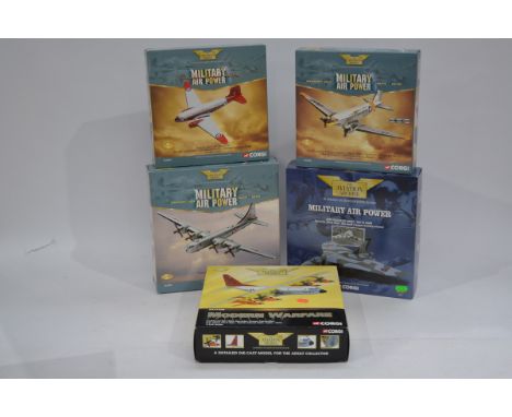 Corgi Aviation Archive 1:144 Scale Military Aircraft, five boxed limited edition examples comprising, Military Air Power AA31