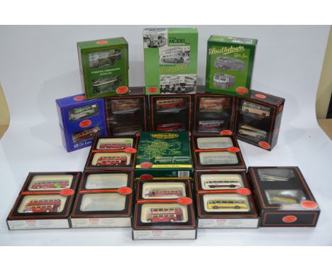 Exclusive First Editions Gift Sets and Two Model Sets, a boxed collection of mainly vintage buses and coaches 1:76 scale incl