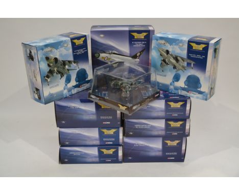 Corgi Aviation Archive 1:72 Scale Jet Fighter Power Series Aircraft,  ten boxed limited edition examples comprising, 49803 Ha