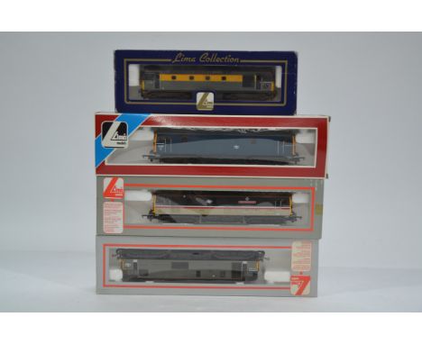 Lima OO Gauge British Outline Diesel Locomotives, four boxed examples Class 73 locomotives 205169A2 73136 in BR grey, 205277A
