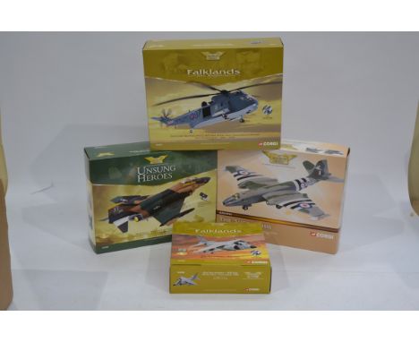 Corgi Aviation Archive 1:72 Scale Military Aircraft, four boxed limited edition examples Suez Crisis AA34701 English Electric