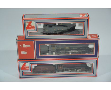 Lima OO Gauge British Outline Steam Locomotives, three boxed examples, locomotives with tenders 205119 LMS 13000 Crab in maro
