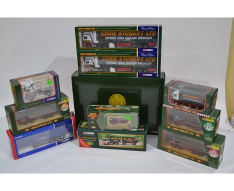 Corgi Eddie Stobart Haulage Models, a boxed collection of vintage and modern vehicles CC13201 DAF Curtainside (2), 76901 30th