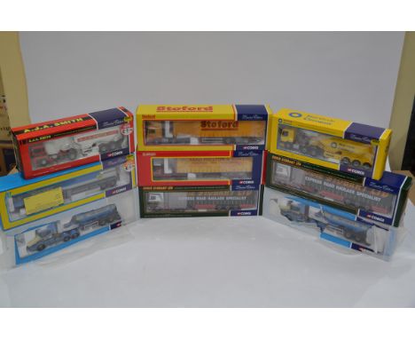 Corgi Haulage Models, a boxed group of 1:50 scale limited edition models comprising CC1270 Stoford Transport ERF, CC12505 Ric