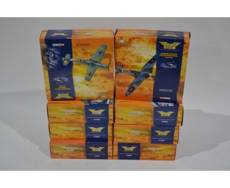 Corgi Aviation Archive 1:72 Scale  WWII Aircraft, nine boxed limited edition examples, comprising AA32801 DH Mosquito, 49505 