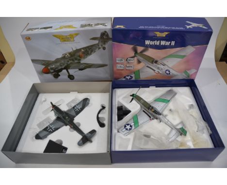 Corgi Aviation Archive 1:32 Scale War in the Pacific P-51D Mustang and Attack By Night Messerschmitt, two boxed limited editi