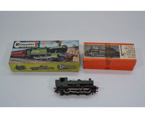Made-up Kit-constructed 00 Gauge GWR Tank Locomotives, a 14xx 0-4-2T from K's kit in BR lined green, un-numbered, 0-6-0PT no 