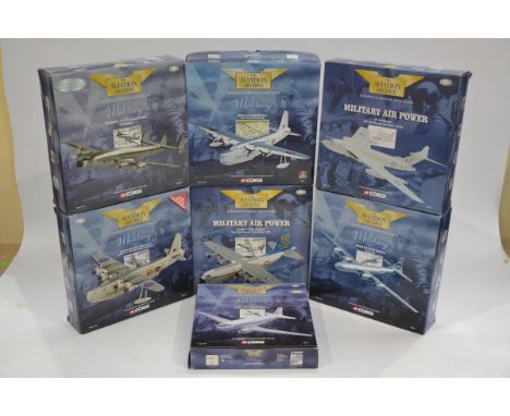 Corgi Aviation Archive 1:144 Scale Military Aircraft, seven boxed limited edition examples comprising, 48901 Boeing B29 Super
