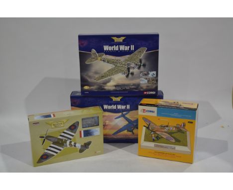 Corgi Aviation Archive 1:72 Scale  WWII Aircraft, four boxed limited edition examples including AN31919 50th Anniversary of C