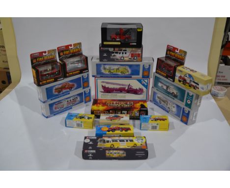 Corgi American Fire Service Vehicles, a boxed collection of vintage and modern vehicles including Die Cast Collectibles 53602