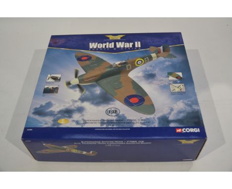 Corgi Aviation Archive 1:32 Scale Supermarine Spitfire, A boxed limited edition AA33903 Spitfire MK11A Tangmere, Wing Command