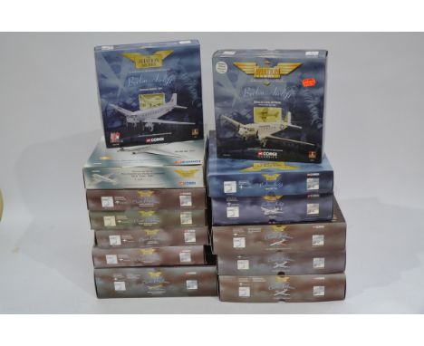 Corgi Aviation Archive 1:144 Scale Civil Aircraft, thirteen boxed examples comprising Classic Jetliners DH Comets 48502 DAN A