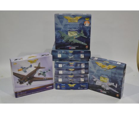 Corgi Aviation Archive 1:144 Scale WWII Aircraft, eight boxed limited edition examples, comprising 48204 Boeing B-17 Flying F