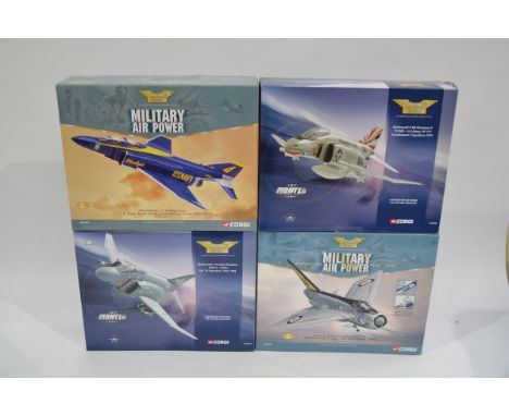 Corgi Aviation Archive 1:72 Scale Military Airpower Jet Aircraft, four boxed limited edition examples comprising AA33201 McDo