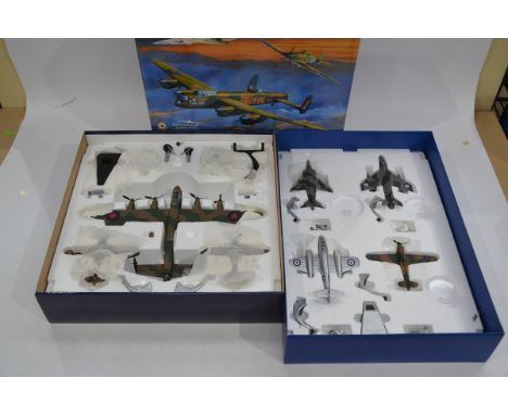 Corgi Aviation Archive 1:72 Scale Battle Of Britain Memorial Flight Set and RAF 4 Piece Set, a boxed limited edition AA32602 