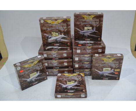 Corgi Aviation Archive 1:144 Scale Frontier Airliners, twelve boxed examples comprising Lockheed Constellation 47501 TWA, 495