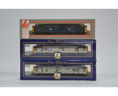 Lima OO Gauge British Outline Diesel Locomotives, a boxed trio of Class 37 locomotives, L204932 in Transrail Livery Star of t