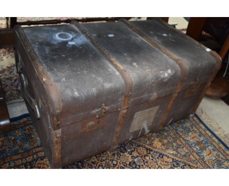A traditional travel trunk