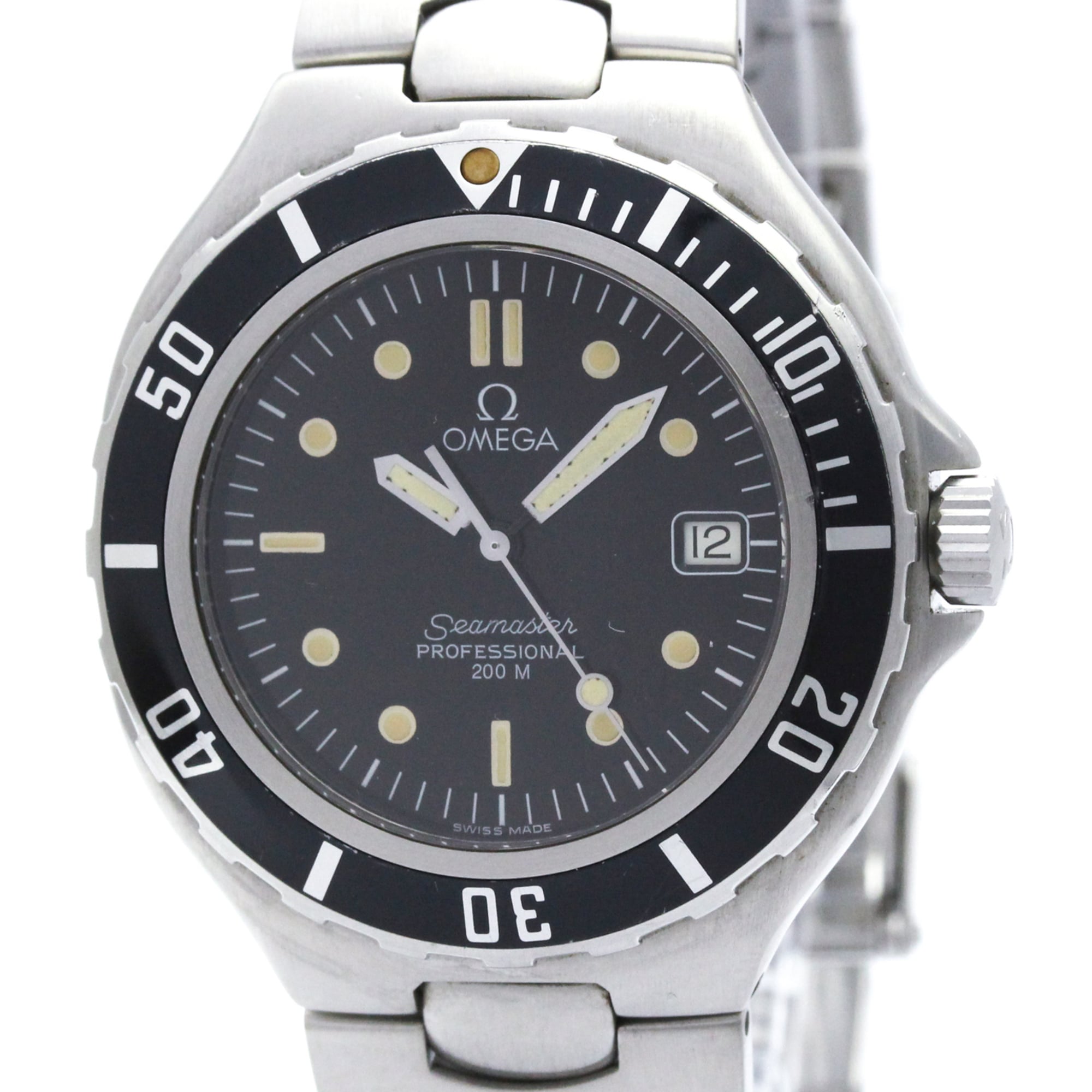 OMEGA Seamaster Professional 200M Large Size Steel Mens Watch Polished