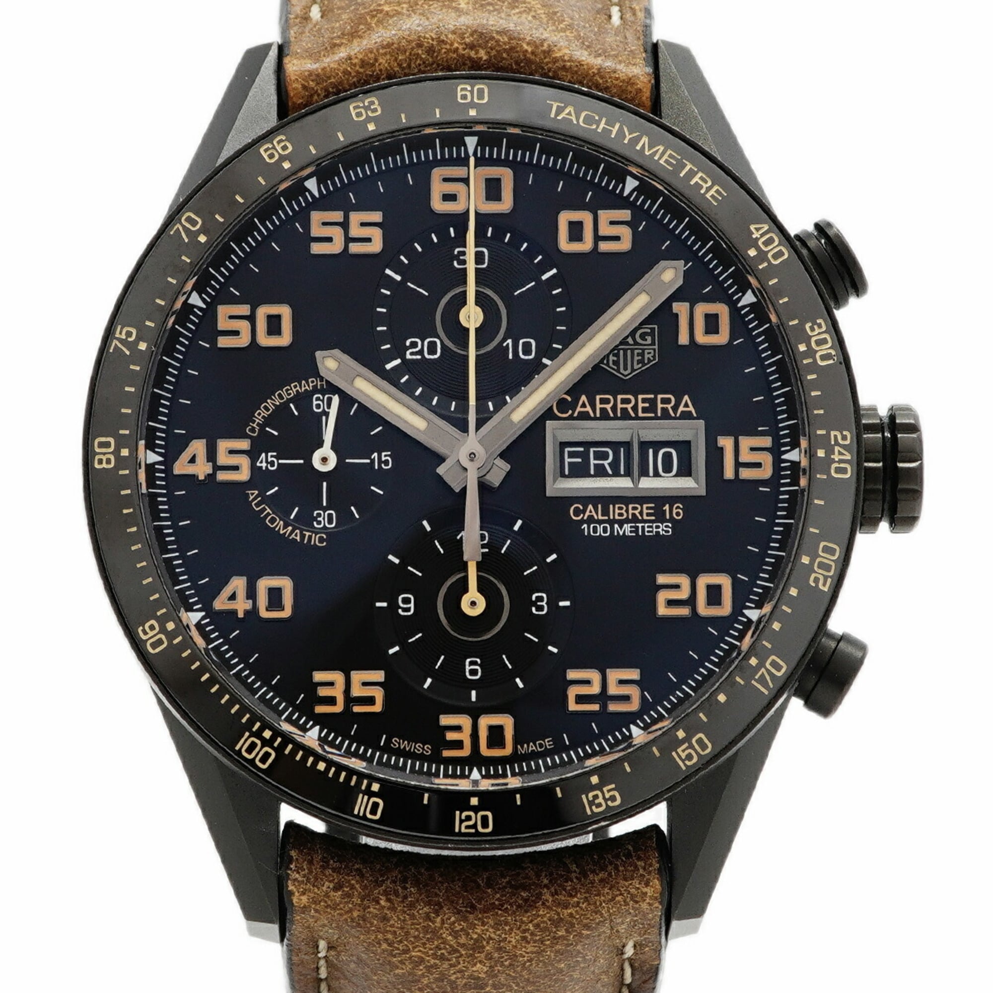 TAG Heuer Carrera Calibre 16 CV2A84 Black Dial Men\'s Watch