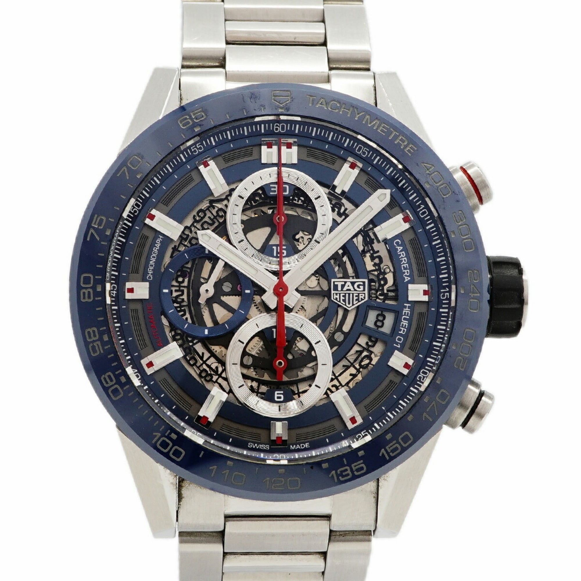 TAG Heuer Carrera Calibre 01 CAR201T Skeleton Dial Men\'s Watch