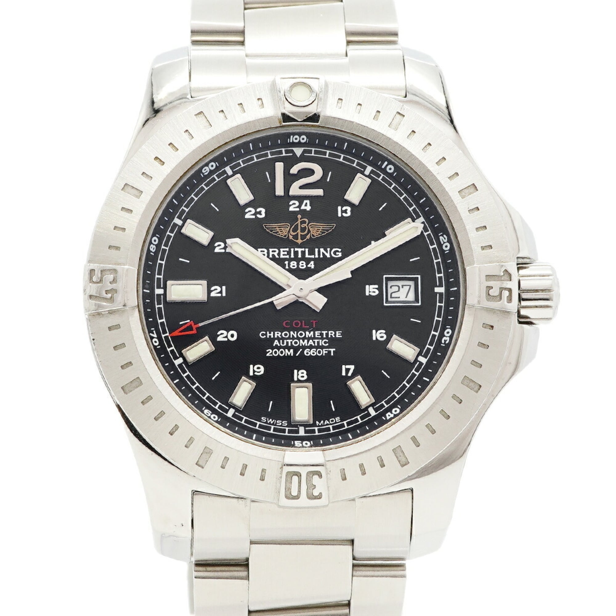 Breitling Colt Automatic A1738811 A17388 Black Dial Men\'s Watch