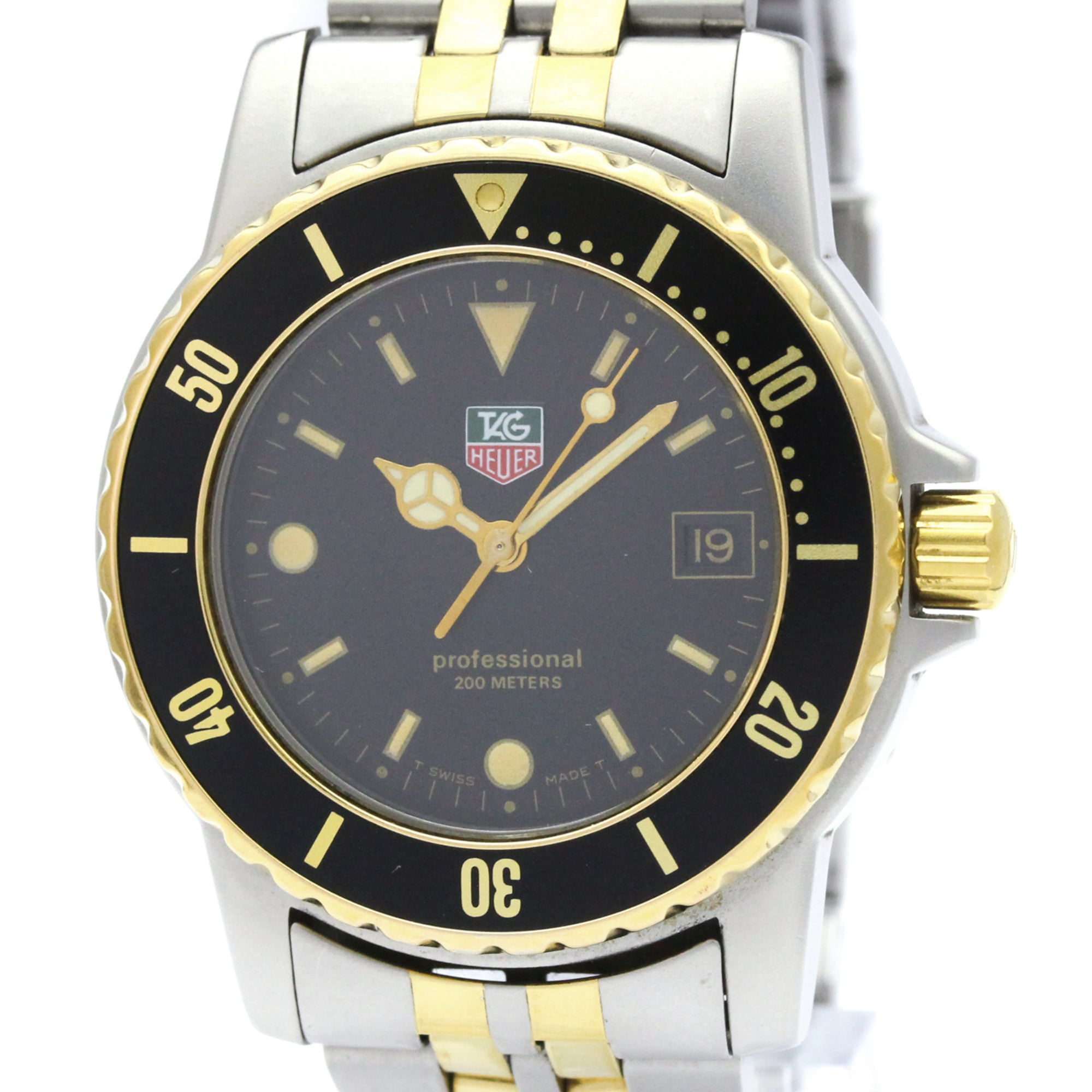 TAG HEUER 1500 Professional Gold Plated Steel Quartz Mens Watch 925.213G-20