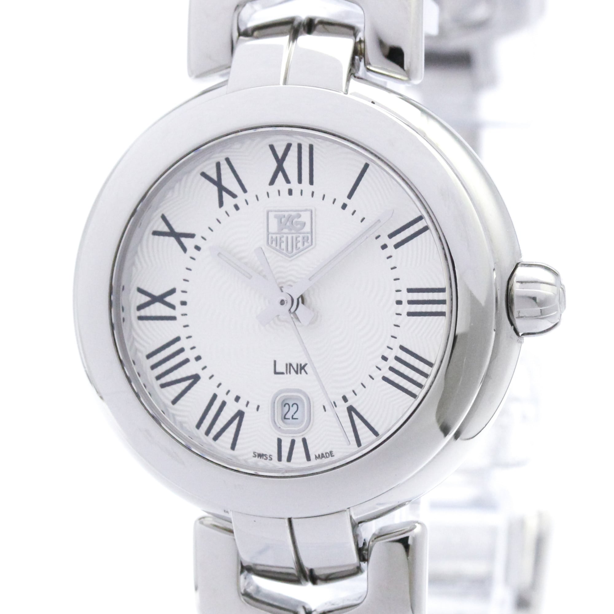 TAG HEUER Link Stainless Steel Quartz Ladies Watch WAT1416 Polished