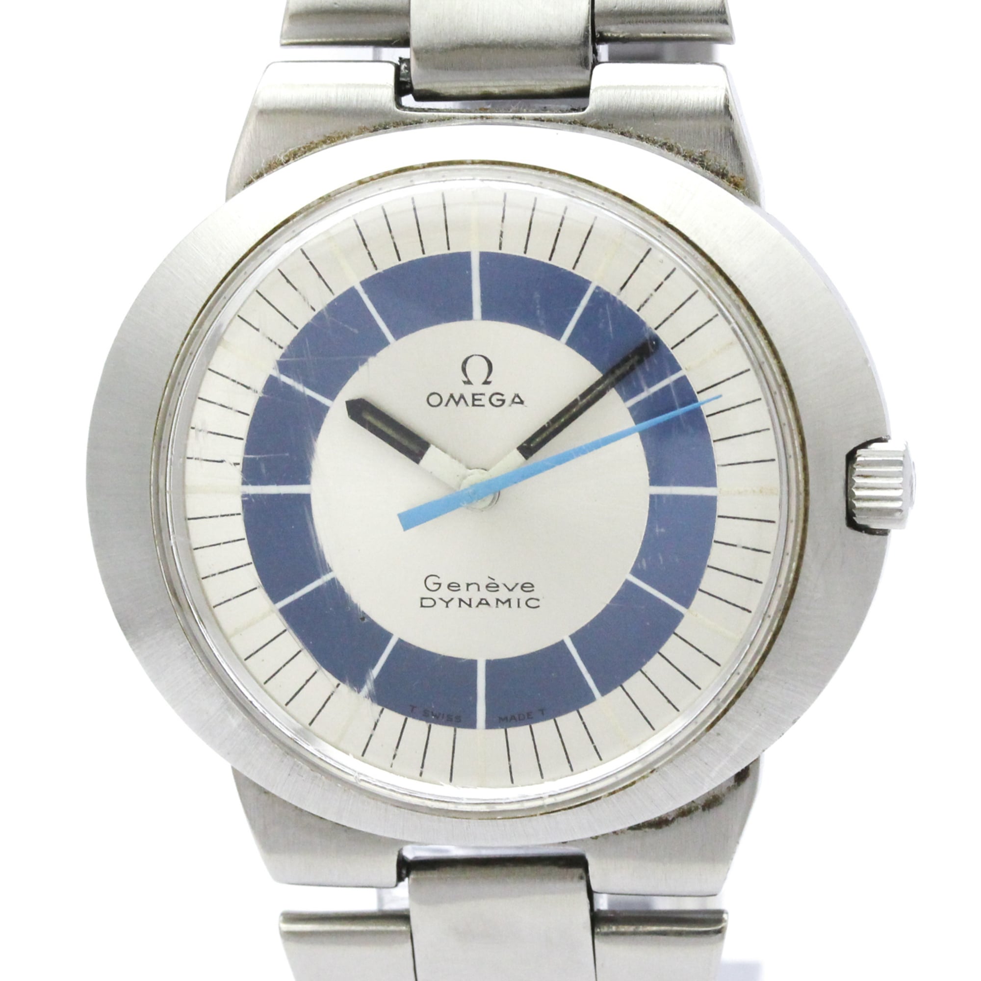 OMEGA Geneve Dynamic Cal 601 teel Automatic Watch 166.039 Vintage