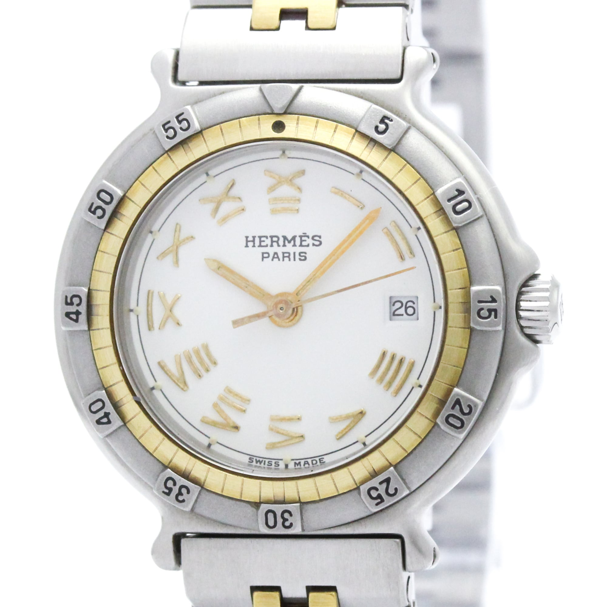 HERMES Captain Nimo Gold Plated Steel Quartz Ladies Watch