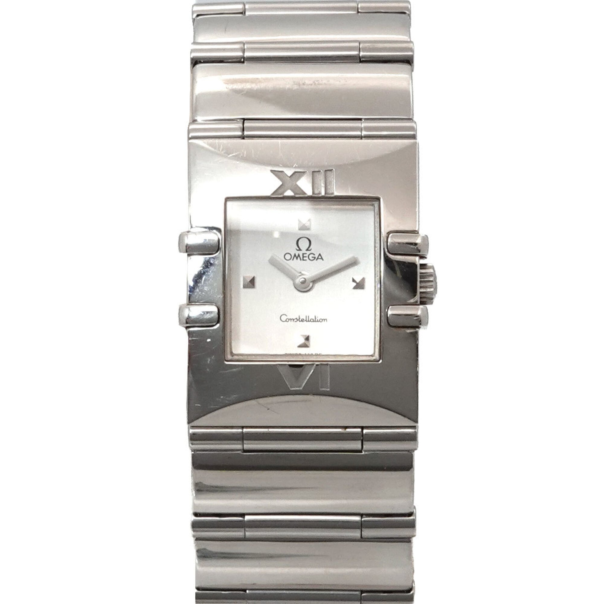 Omega Constellation Carre Quadra 1521 31 Ladies\' Watch Silver Quartz
