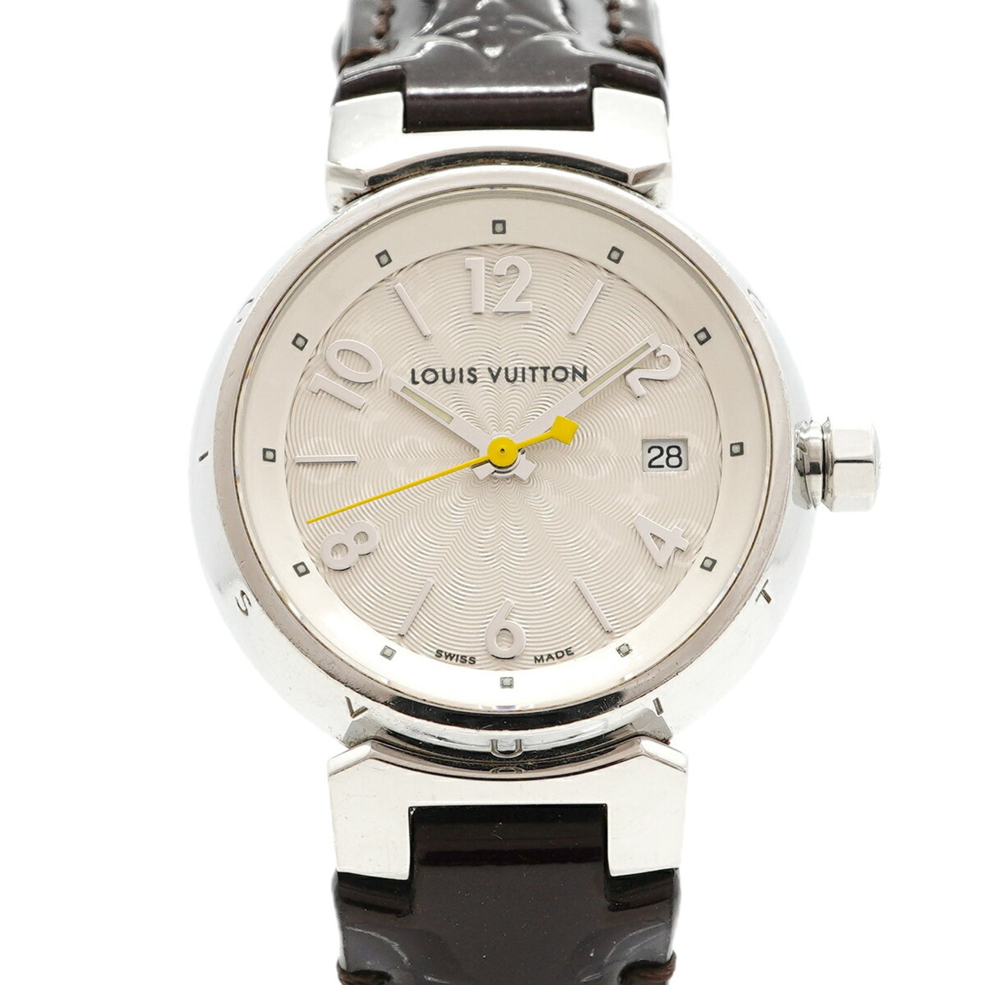 Louis Vuitton Tambour Q121K Silver Dial Watch for Women