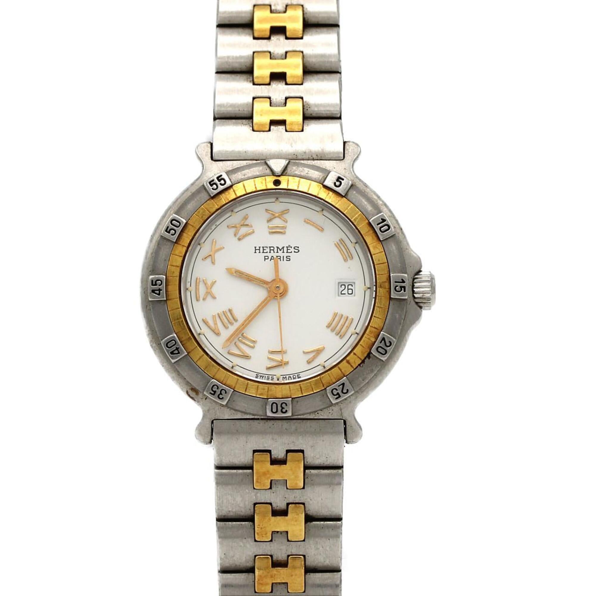 Hermes Captain Nemo Combination Stainless Steel x Gold-Plated Quartz Watch