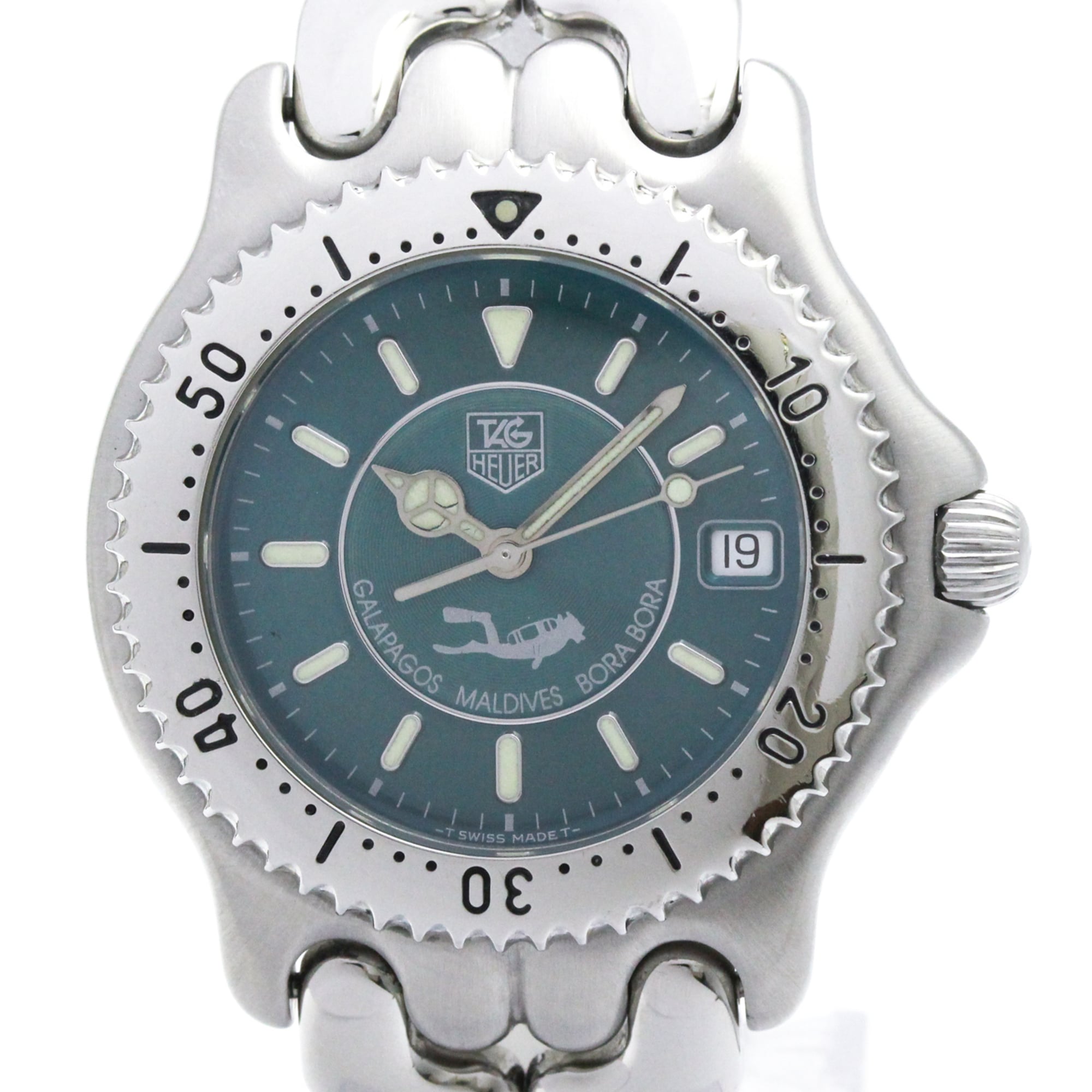 TAG HEUER Sel Galapagos Maldives Bora Bora Mens Watch WG111K Polished
