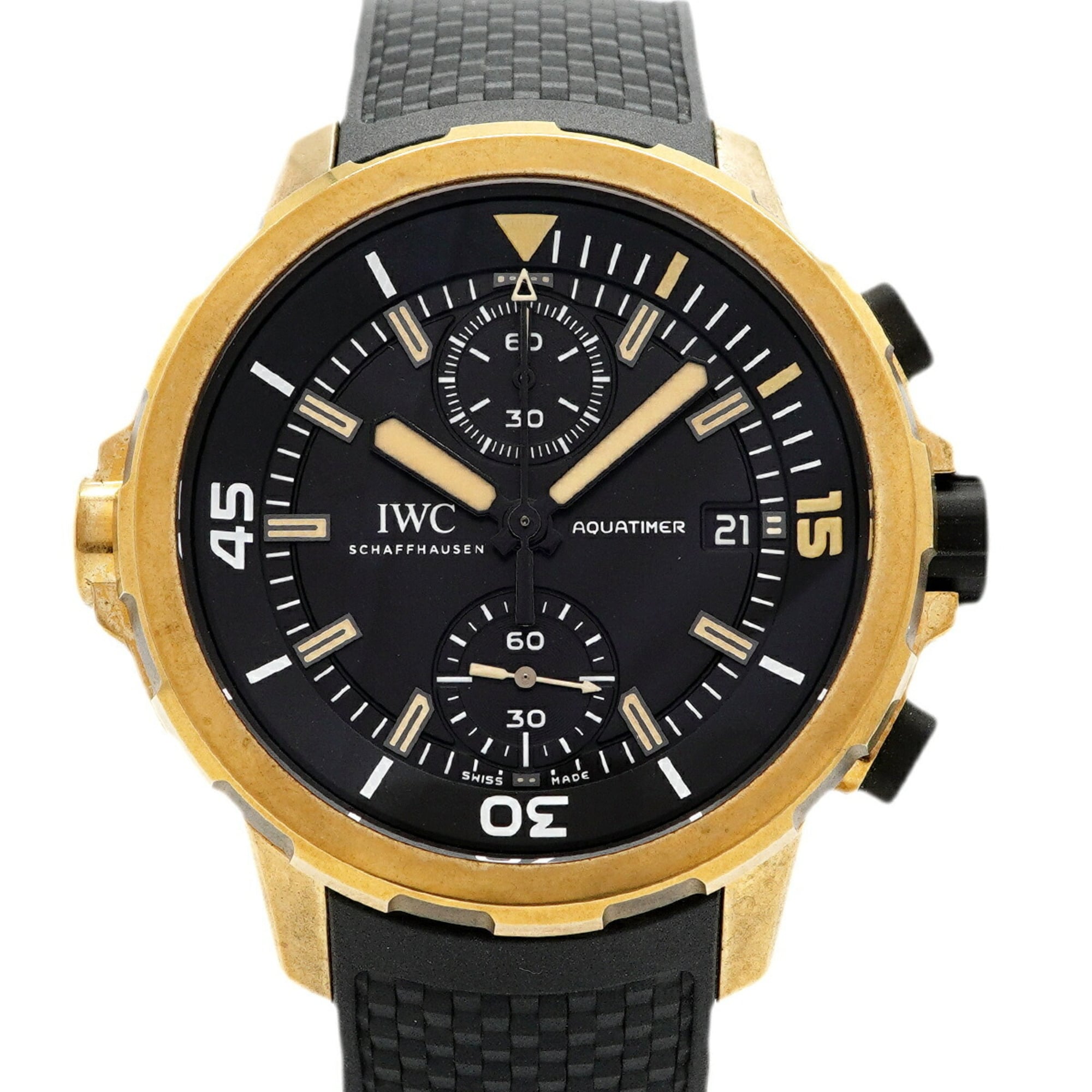 IWC Schaffhausen Aquatimer Expedition Charles Darwin IW379503 Black Dial Men\'s Watch