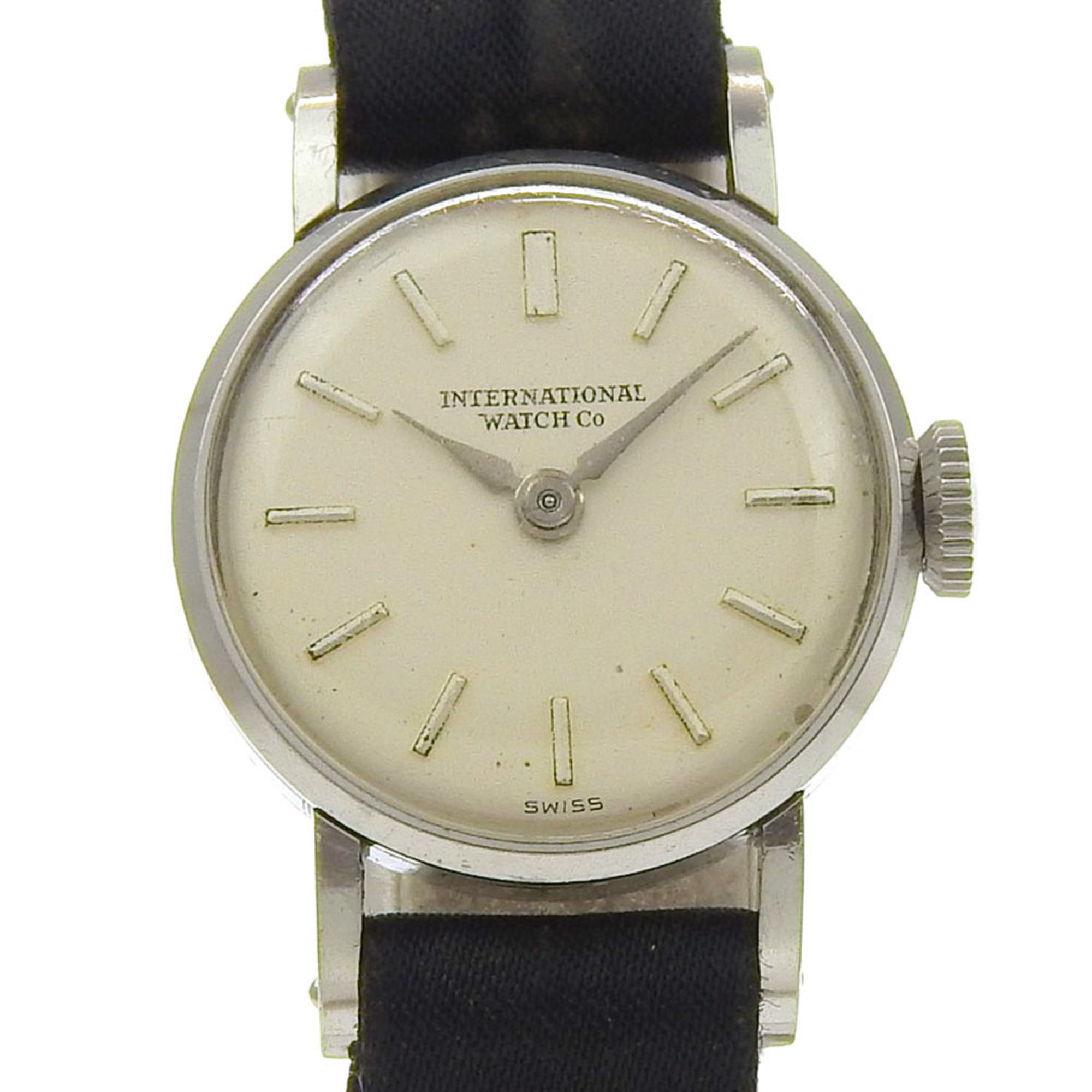 International Watch Company (IWC) women\'s watch, stainless steel, hand-wound, analog display, silve
