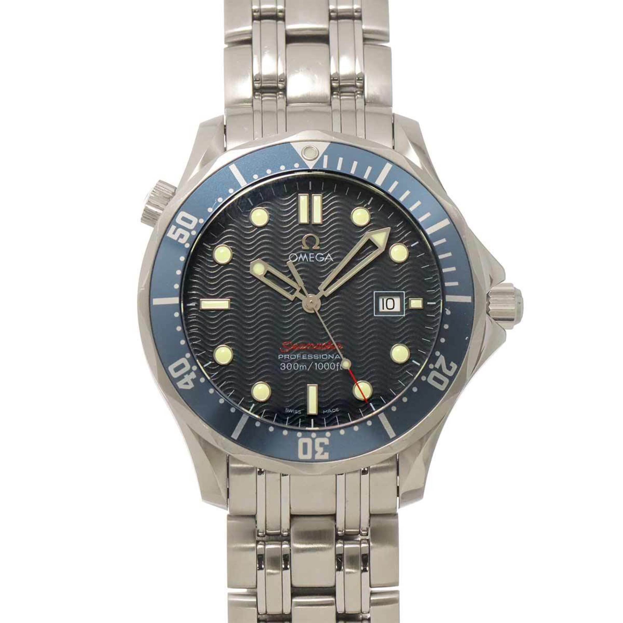 Omega Seamaster Professional 300 2221 80 Men\'s Watch, Date, Blue, Quartz