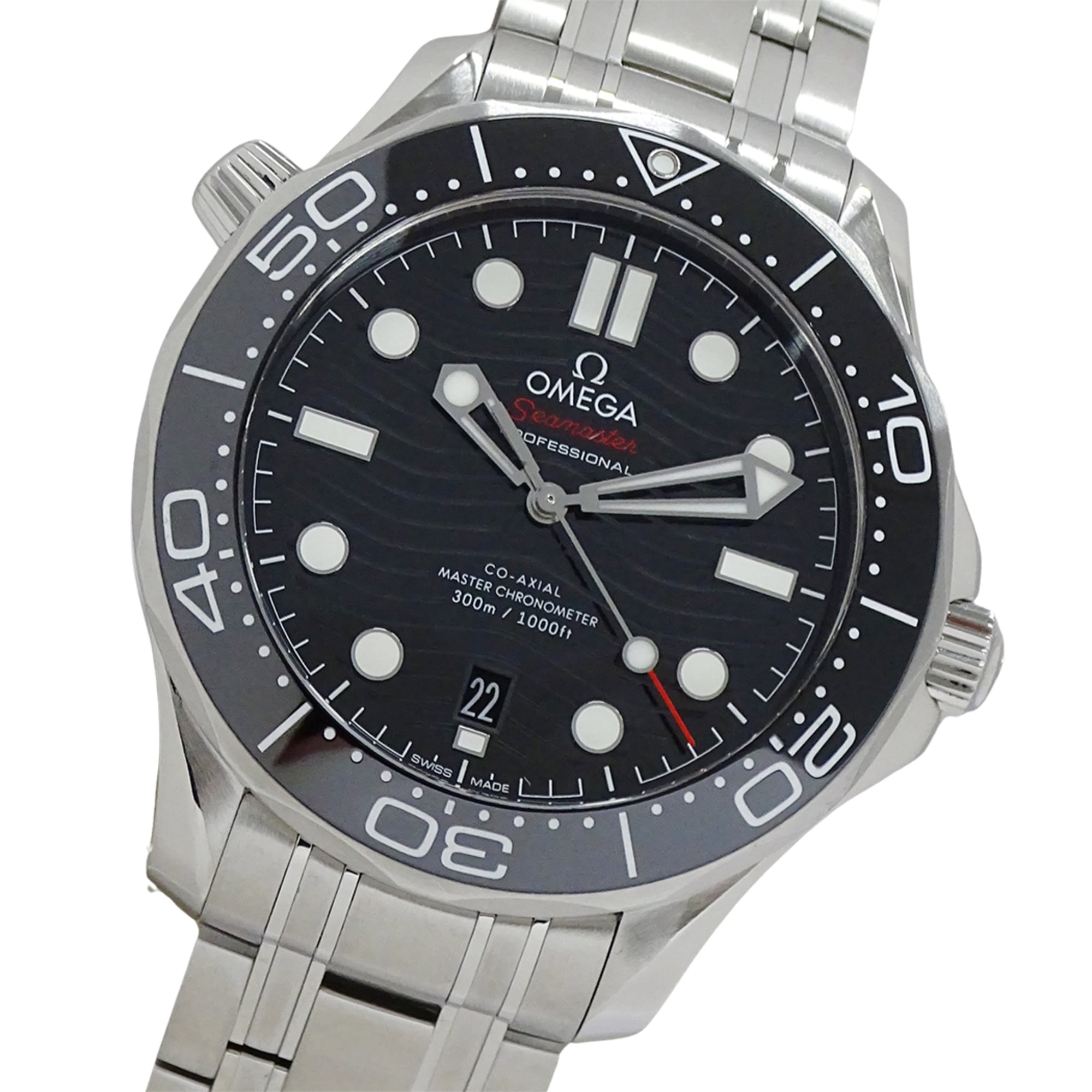 Omega Seamaster Diver 210.30.42.20.01.001 Men\'s Watch, Brand Name, 300m Water Resistance, Date Disp