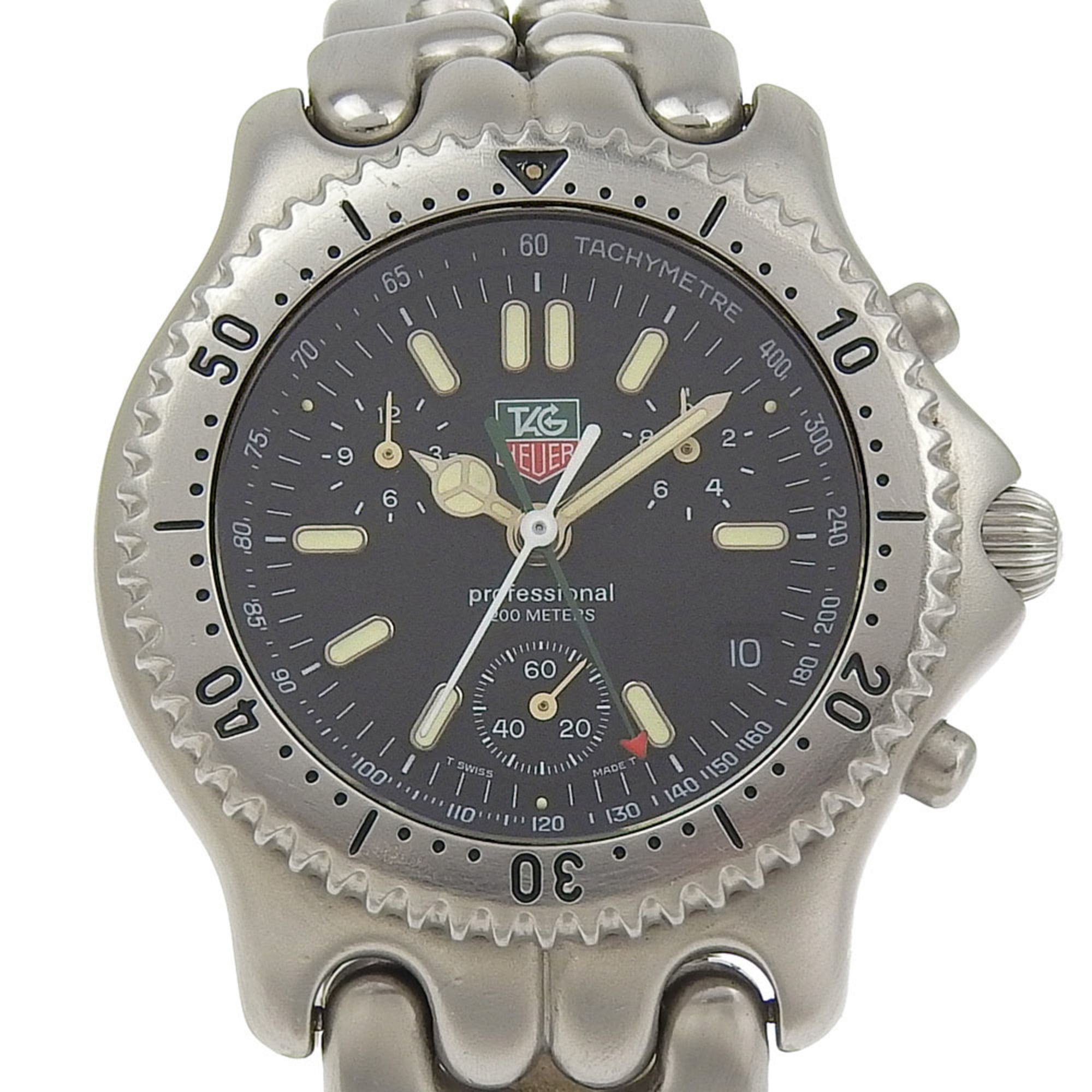 TAG HEUER Cell Series Watch Professional 200M S39.306 Stainless Steel Quartz Multi-Hand Analog Displ