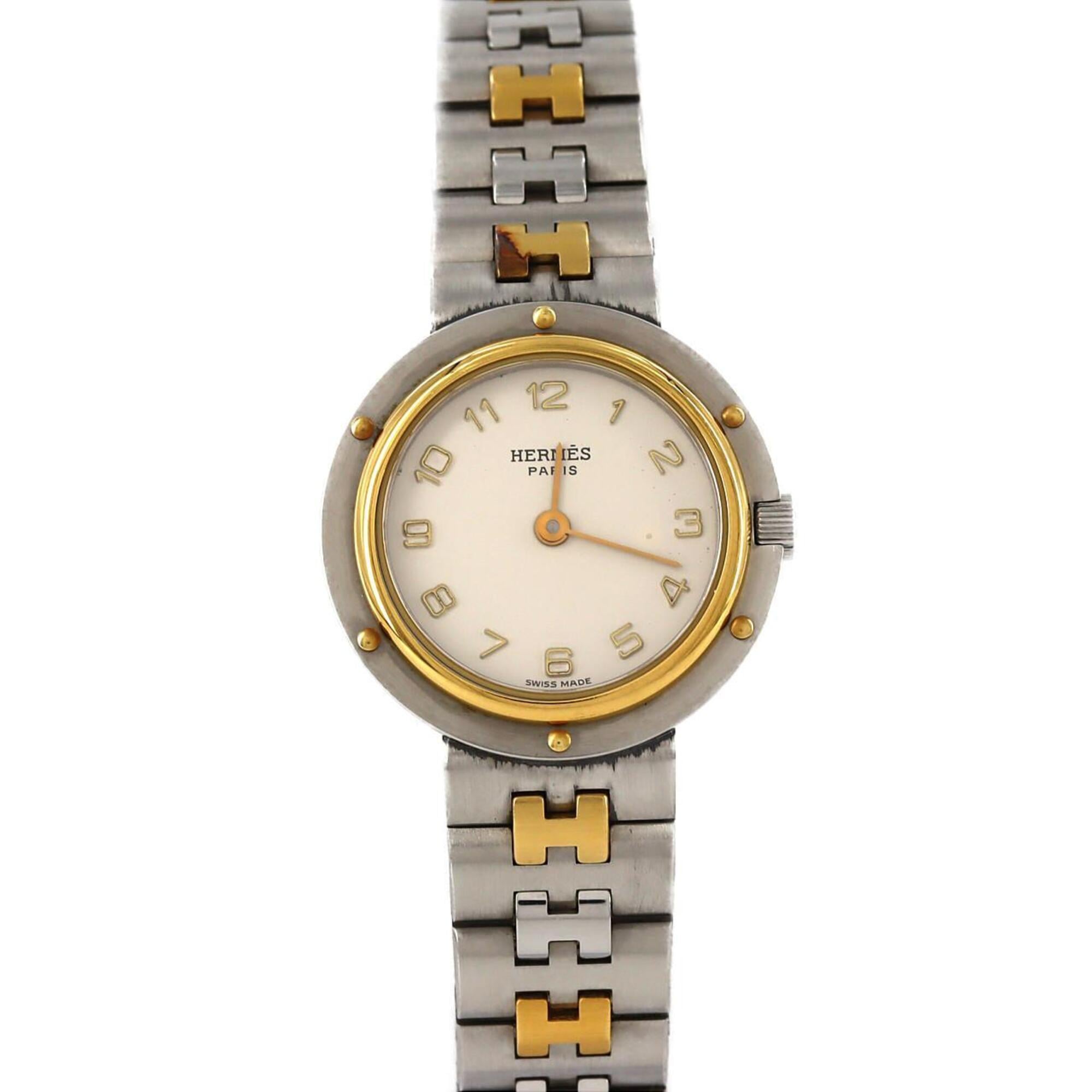 Hermes Olympia Combination SSxGP Quartz Watch