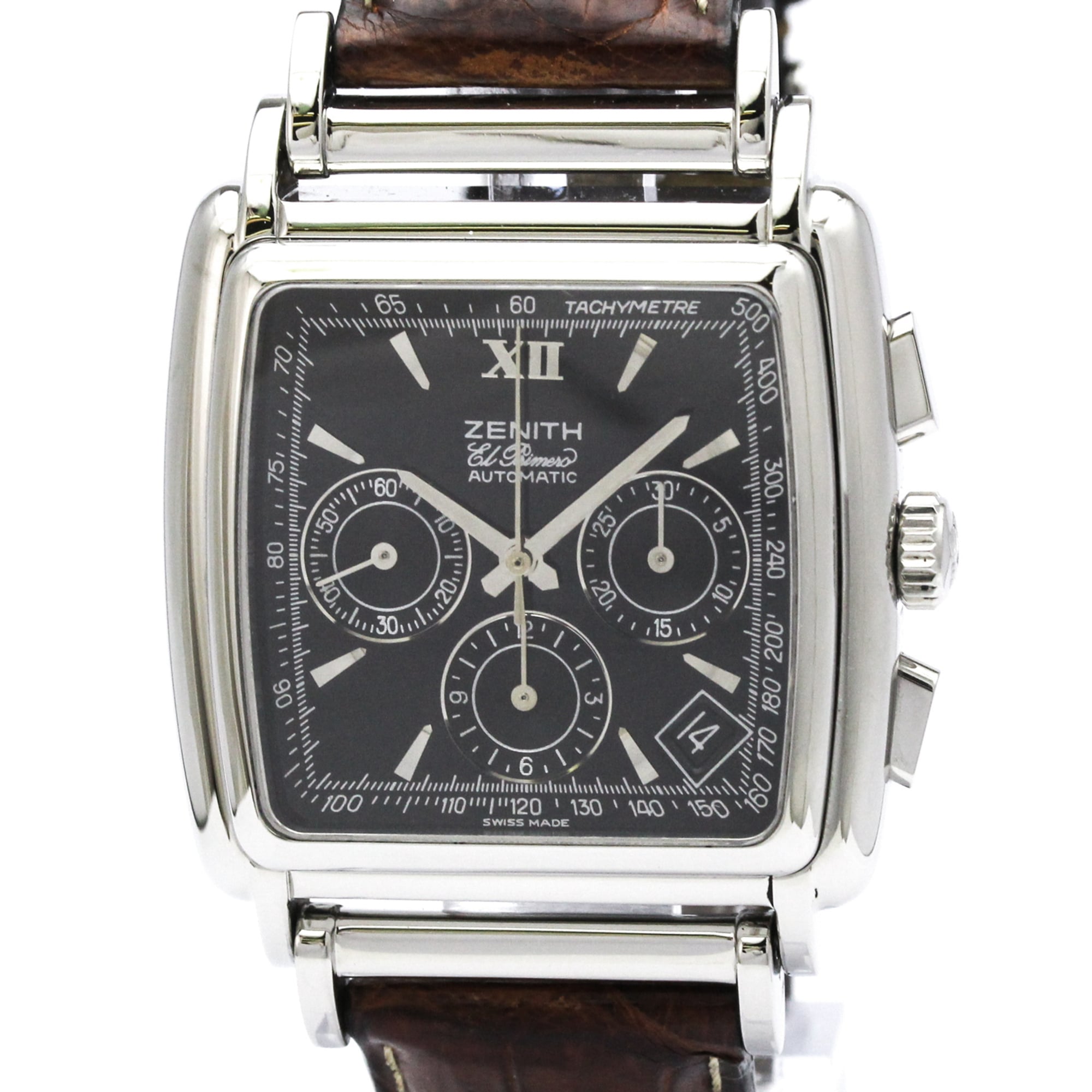 ZENITH Class El Primero Chronograph Steel Watch 01.0420.400 Polished