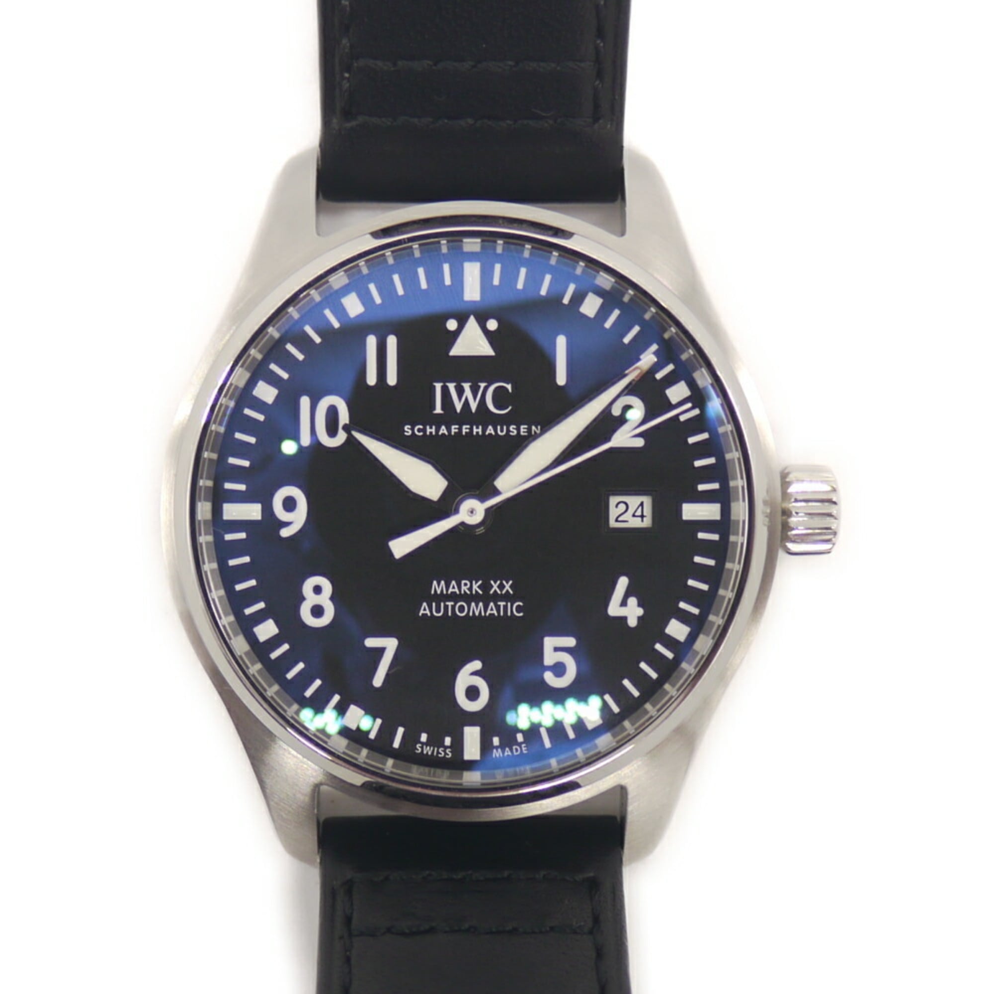 IWC International Watch Company Pilot\'s Mark XX IW328201 Automatic Black Dial Wristwatch