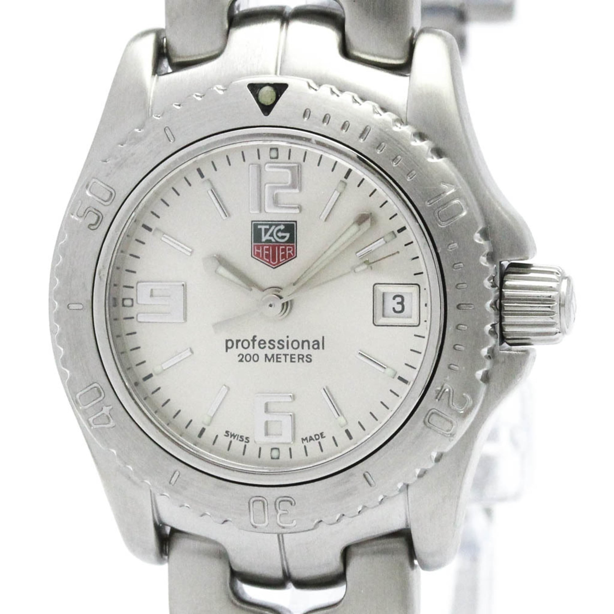 TAG HEUER Link Steel Quartz Ladies Watch WT1412 Polished