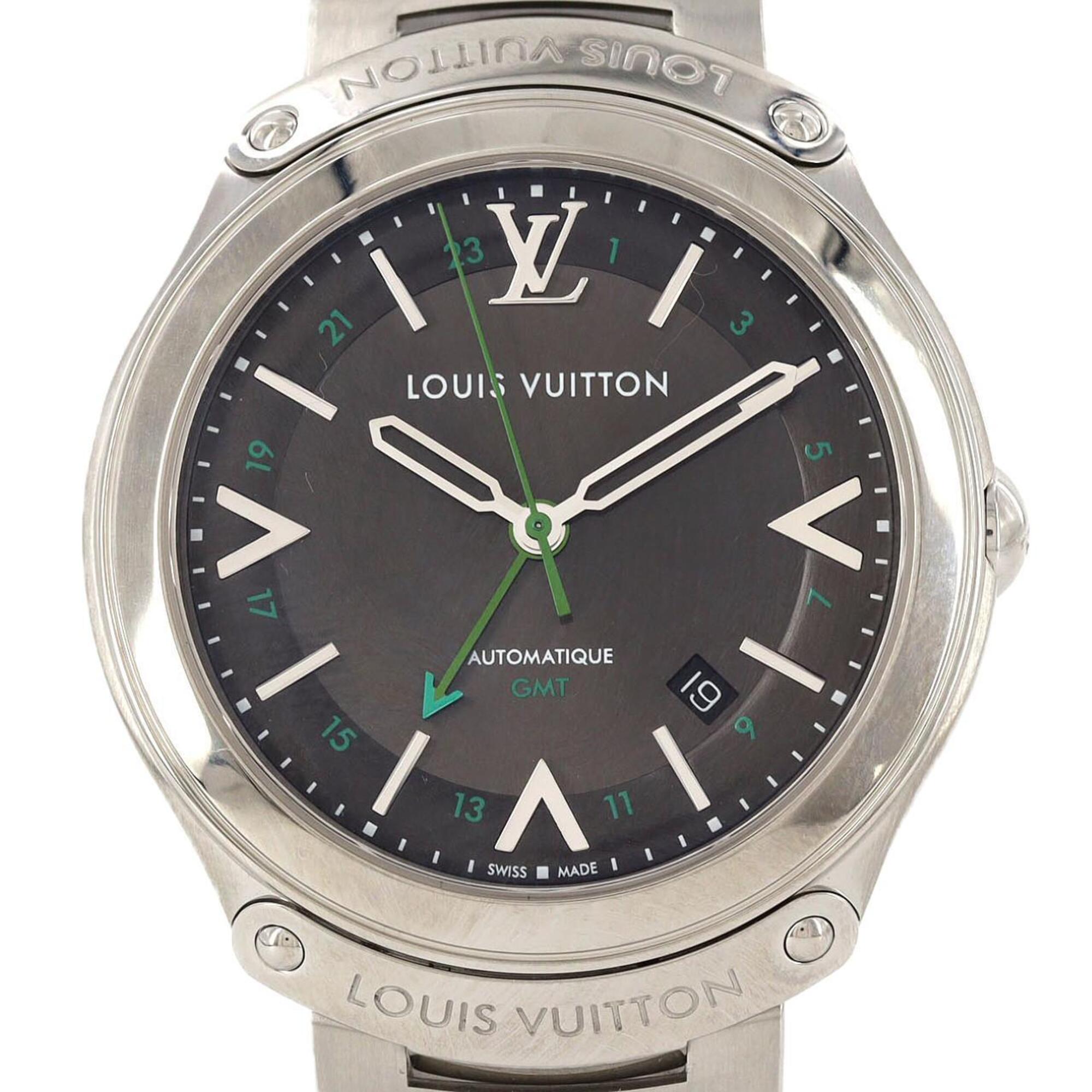 Louis Vuitton LV Fifty-Five GMT Q6D30 SS Automatic Watch