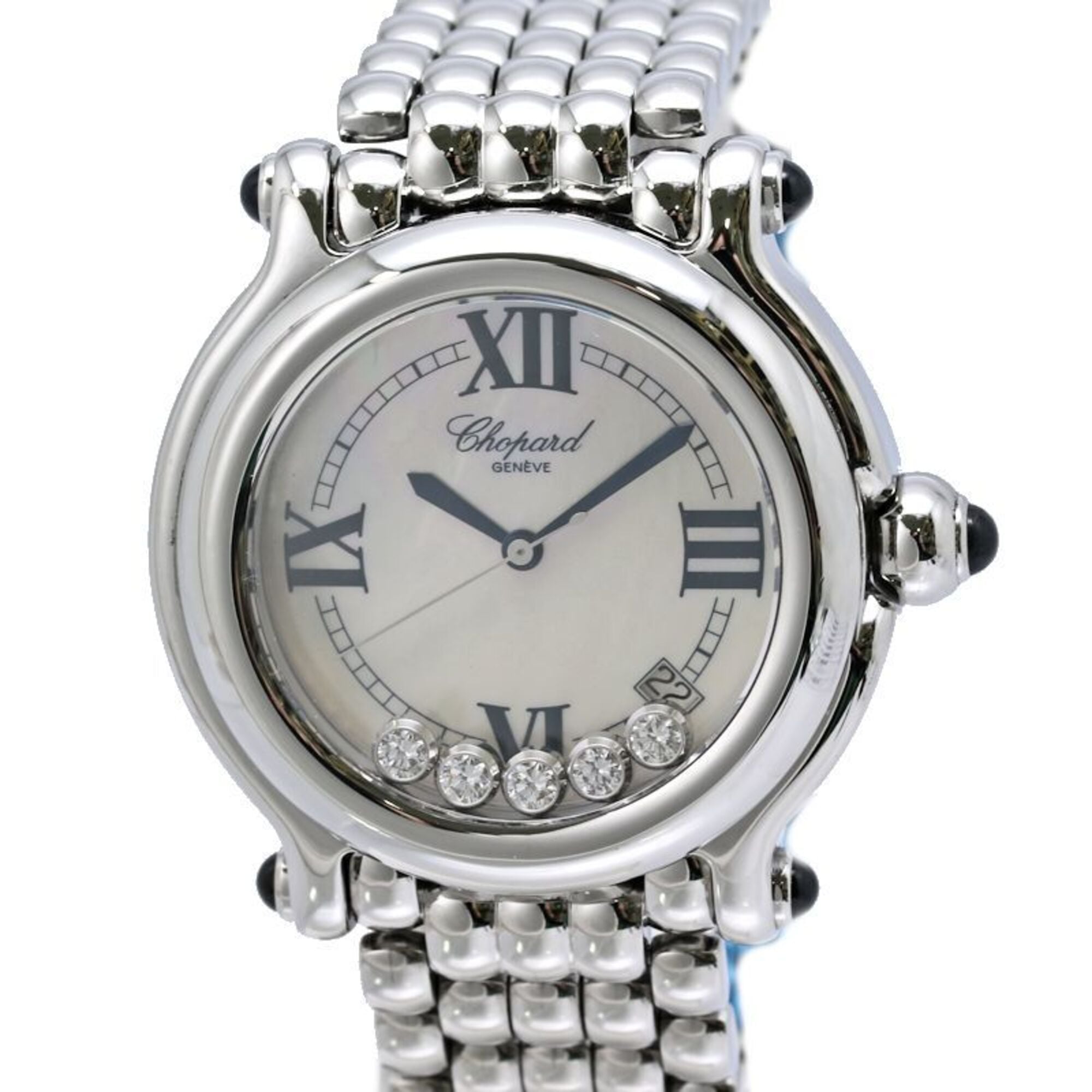 Chopard Happy Sport 5P Diamond 28 8347-23 Men\'s Watch Stainless Steel 40478
