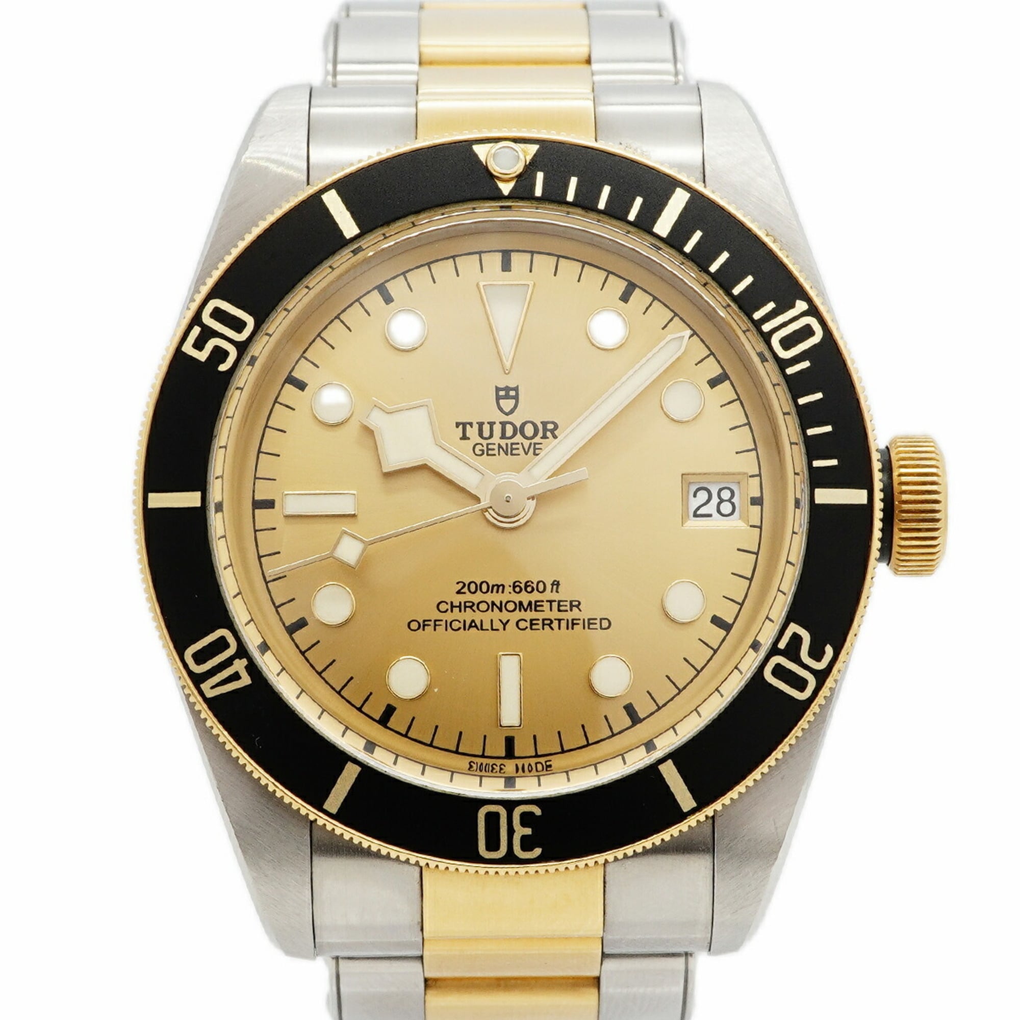 Tudor Black Bay S&G 79733N Gold Dial Men\'s Watch